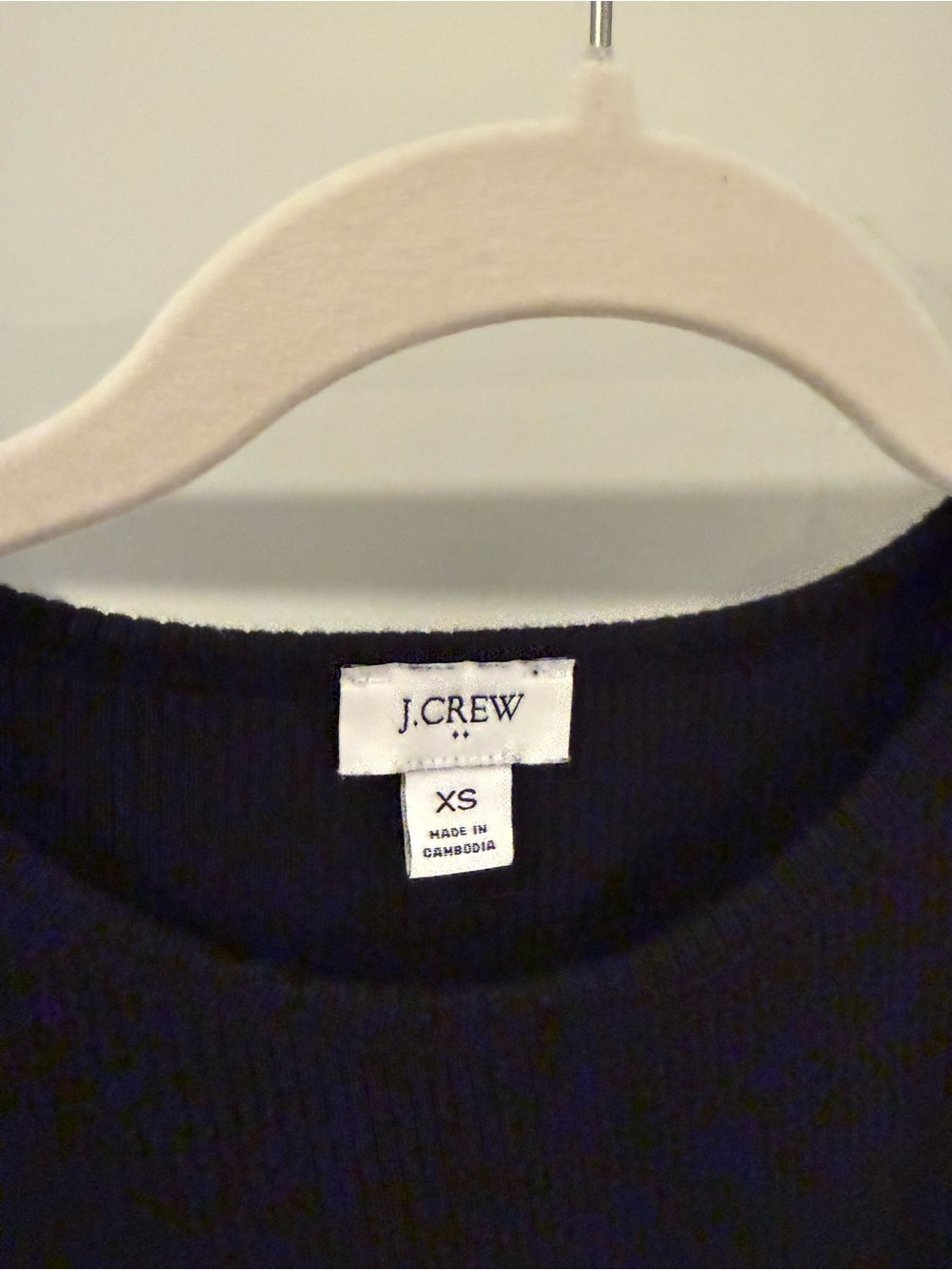 J. Crew Black Ribbed Flutter Tank Top - Picture 3 of 3
